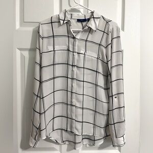Kohls Apt 9 Women’s Business Blouse, Button Up, Lightweight, Size M